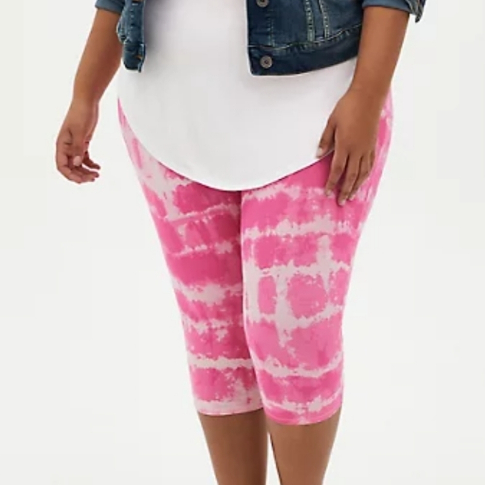 🆕 3X TIE DYE PINK - PEDAL PUSHER LEGGING